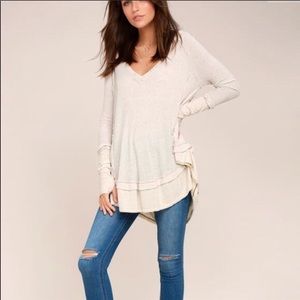 FREE PEOPLE LONG SLEEVE THERMAL TUNIC